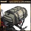 Rhinowalk Borsa da moto Rhinowalk 19L-26L/40l-60L Borsa da coda in PVC impermeabile Bagagli da sella Borsa da sella per sedile posteriore espandibile di grande capacità