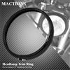 MACTIONS Moto Nero 5.75 ''Faro Faro Trim Anello Per Harley Softail Street Bob Sportster XL 883 1200 Dyna FXBB FXLR FXST 114