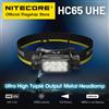 NITECORE HC65 UHE LED faro 2000 Lumen USB-C ricaricabile 8 Core UHE LED faro Dual Beam,4000mAh 18650 batteria agli ioni di litio