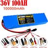 Aleaivy Batteria al litio 10 s3p 36V 100Ah, per Scooter elettrici, biciclette e Scooter, dotata di BMS, ricarica bilanciata, caricabatterie 42V