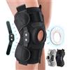 NEENCA Ginocchiera incernierata con stabilizzatori laterali e cuscinetti in gel rotuleo Dolore al ginocchio per uomini e donne Meniscus Tear Acl Mcl Recupero da infortuni