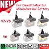 BATTOOL Adattatore per convertitore batteria al litio Makita/Milwaukee/Dewalt 18V per Dyson V6 V7 V8 Series Strumento per aspirapolvere DC58/SV10/SV1