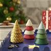 GBhouse Nicole Barattolo di candela per albero di Natale con coperchio Stampo in silicone per calcestruzzo Stampo natalizio fatto a mano in Jesmonite e cemento fai-da-te