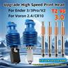 BEGRINT Hotend Upgrade TZ V6 3.0 Riscaldamento ceramico hot end Ugello in acciaio temprato monopezzo per Ender 3 Ender 3 V2 Ender 3 Pro VORON 2.4