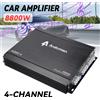 Andeman Amplificatore di potenza per auto a 4 canali 12V Lettore audio subwoofer passivo surround stereo digitale Max 8800W