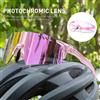 SCVCN Occhiali da sole fotocromatici rossi Occhiali da ciclismo Sport per uomo Mountain Bike Occhiali da bicicletta da strada Occhiali moda MTB UV400