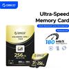 Orico Scheda di memoria Micro SD ORICO Scheda di memoria TF 512GBFull HD e 4K UHD C10, U3, V30, A2, microSDXC Fino a 180 MB/s per GoPRO DJI Drone