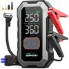 BSMOOM Avviatore di Emergenza per Auto 1500A PEAK, Compressore d'Aria Portatile, Manometro Digitale 150PSI, Batteria Integrata ad Alta Capacità 25000mAh/21800mAh/26800mAh - Adatto per Motori a Benzina e