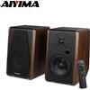 AIYIMA S700 120W Altoparlanti da scaffale attivi Bluetooth Sistema audio HiFi wireless Altoparlante da scaffale in legno Uscita audio Subwoofer