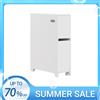 SoBuy BZR111-W Scaffale a nicchia 20 cm con ruote, carrello da cucina, scaffale stretto, mobile bagno bianco WHD circa. 20x75x60cm