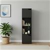 NONE KIT MOBILE | Scaffali modulari in legno nero a cubo con diversi scomparti e opzioni con ante, librerie e mobili portaoggetti per camera da letto, cucina o ingresso
