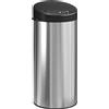 HOMCOM Pattumiera Automatica HOMCOM 30 L, Coperchio a Chiusura Morbida, Sensore Senza Contatto, Argento