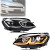 xunder Fari a LED per Volkswagen VW Golf 7 MK VII TDI TSI 2013-2017 con indicatori di direzione sequenziali, gruppo luci anteriori [Non compatibile con GTI/GTD]