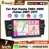 podofo Autoradio Podofo 1Din Android 4+64G per FIAT Punto 05-09/Linea 07-11 con Carplay, Android Auto, GPS, WIFI, Mirror Link e Stereo.