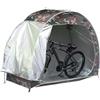 HiMISS Tenda Estensibile Pieghevole Impermeabile in Tessuto Oxford 210D per Giardino, Cortile, Biciclette e Motocicli