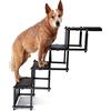NONE Scale per Cani fino a 75 kg, Utilizzabili per Tutti i Veicoli, Scale Pieghevoli per Cani, Rampe per Cani Piccoli e Grandi, Rampa Pieghevole