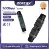 ZoeRax Accoppiatore RJ45 CAT6A a Doppia Testa, Connettore Schermato, Estensore Cavo Ethernet 10Gbps per Riparazione/Estensione Rete 22-24AWG