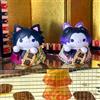 Bandai 1-8 Pezzi Figure Anime Demon Slayer, Serie Lucky Cat, Blind Box, Mini Statuette Guerrieri, Action Figure, Modellini Giocattolo, Regali