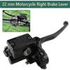 NONE Pompa Freno Destra Moto 22mm, Cilindro Maestro Anteriore Idraulico, Leva Freno per Honda Kawasaki Dirt Bike ATV Quad Moped Go Kart