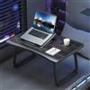 NONE Scrivania per laptop/Tavolo da studio per studenti/Scrivania da ufficio/Comodino/Scrivania per pigri - Regolazione a sei livelli + Portabicchieri + N
