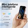 SERVO 17 PRO MAX mini Smartphone con display Fullview da 3,75 pollici, 3G WCDMA, doppia SIM, GPS, sblocco facciale, Android, piccolo telefono cellulare intelligente.