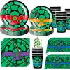 Potdemiel Decorazioni per Feste di Compleanno a Tema Tartaruga Ninja, Palloncini, Stoviglie Monouso, Regali per Bambini, Accessori per Baby Shower