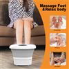Ekmoey Vasca per Pediluvio Portatile Pieghevole Elettrica Riscaldata Ekmoey, Massaggiatore per Piedi con Funzione Bolle, Temperatura Regolabile, Attrezzatura per Relax dei Piedi Domestica