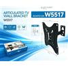 NONE Supporto da Parete per TV a Movimento Completo ±60° ° Supporto TV inclinabile e girevole per TV da 14-42 pollici, supporta fino a 36 kg, compatibile con VESA