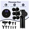 foreverlily Mini Pistola Massaggiante a 38 Livelli con Vibrazione ad Alta Frequenza, 6 Testine, Massaggiatore Muscolare per Spalle, Vita, Schiena, Gambe e Braccia