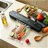 NONE Sigillatrice Sottovuoto Compatta per Alimenti 90W, Forte Aspirazione, Modalità per Alimenti Secchi e Umidi, Facile da Usare, Sigillatrice Automatica per Carne, Verdure, Frutta, Preparazione Pasti,