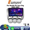 Eunavi Nuova autoradio multimediale Android di Eunavi per Honda Fit Jazz City 2002-2007, con CarPlay, 4G, Wi-Fi, GPS, RDS, DVD e sistema stereo per auto, più DSP.