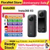 Insta360 X3 Videocamera d'azione impermeabile con sensori da 1/2" e 48MP, video HDR attivo a 5.7K e 360° ° Funzione ° Foto a 72MP e Video 4K con Obiettivo Singolo