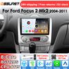 OSSURET Autoradio Android 14 per Ford Focus 2 Mk2 2004 - 2011 con Sistema Intelligente AC, Carplay, Lettore Multimediale Video, GPS 4G 6115