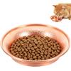 Generico Ciotole Metalliche per Gatti Ampia Ramata Rotonda Antiscivolo Testurizzata | Animali Domestici Acqua E Cibo per Casa Gabbia Negozio di Animali Giardino, Canile e Gattile