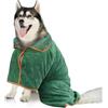vsshe Accappatoio per Cani Microfibra, Accappatoio per Cani Super Assorbente, Accappatoios per Canis con Fibbia Adesiva Regolabile per Animali Domestici per Dopo Bagno, in Spiaggia la Pioggia (XL)