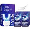MySmile Kit Sbiancante Denti, 28 Adesivi Sbiancanti + Lampada Acceleratrice LED con Vassoio Dentale, Senza Sensibilità, Rimuove Macchie Caffè Vino Fumo, Trattamento Domestico