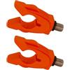 Generic Supporto per canna da pesca in silicone per varie condizioni atmosferiche per resistenza al vento e tenuta sicura con testa antivento