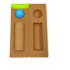 YWMJZEU Set di Equilibrio in Materiale Vegetale Ergonomico Tavoletta Propriocettiva Delicato Sui Pavimenti Pedana Fitness per Atleti, Set Di Bilanciamento In Sughero Con Palla In Silicone 10 30cm