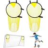 Mineup Obiettivo Da Calcio, 45×59cm Rete Di Destinazione Per Porta Da Calcio, | 2 Pezzi Obiettivo Da Calcio Rete Da Calcio, Accessorio Per Porta Da Calcio Per L'allenamento Di Precisione Dei Calci