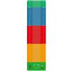 Okiyakusama Tappetino Allenamento Materassino Ginnastica Misuratore Salto Pad Gomma Antiscivolo Leggero E Portatile Spessore 3mm per Protezione Muscolare da 50cm, Arcobaleno, 200x50cm