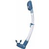 Fzaqwen Snorkel in Silicone Tubo da Immersione Boccaglio Respiratore Anti Infiltrazioni Secco con Collegamento Sgancio Rapido Alla Maschera E Corpo Pieghevole, Blu Reale