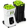 GENERIC Macchina Lancia-palline Da Tennis, Macchina Lancia-palline Da Tennis Professionale, App E Telecomando, Velocità 5-37 Mph, 1,8-8 S/pallina, Capacità Oltre 95 Palline, Durata Della Batteria 4-6