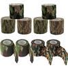 Vasemele Camo Wrap Tape 10 Pezzi Nastri in Tessuto Mimetico Nastro Adesivo Mimetico Tape Nastro Mimetico Autoadesivo Outdoor Camouflage Nastro Benda Elastica Coesiva