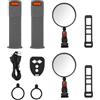 Lastdaytime Kit indicatori di direzione scooter elettrico con telecomando per Xiaomi | 5 modalità di illuminazione, funzionamento con telecomando, per il suono del clacson, indicatori sinistro destro