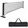 Wswqop Rete Pickleball Portatile Rete Regolamentare Telaio Stabile Base Ispessita Tubi Rinforzati Maglia Resistente al Sole Montaggio Semplice Adatta per, style to 2