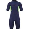 Ronyme Muta Uomo Neoprene Monopezzo Muta Subacquea Triathlon Nuoto Acque Libere Gara 3mm Termica Confortevole Manica Corta Tessuto Elastico Durevole Adatta a, 2XL