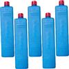 Bemonew 5pcs impacchi freddi riutilizzabili, 200ml efficiente pacchetto di raffreddamento del ghiaccio per il viaggio più fresco, blu