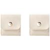 TWISAXC 2 pezzi Organizer per collane Porta,bianco latte,4.6 * 5 cm