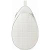 Baoblaze Zaino Sportivo Giovanile Borsa Tennis Spalla Monospalla Sacca Racchetta Custodia Neoprene Compartimenti Tasche Rapido Accesso Tracolla Ergonomica, Griglia Bianca