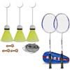 Colcolo Set da 3 Pezzi Training Badminton per Bambini con Volani di Ricambio E Corda Elastica per Allenamento Domestico Adatto per Esercizi Individuali Palestra Casa, style to 1